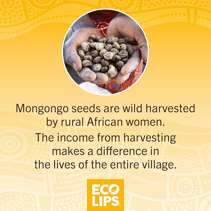 Mongo Kiss USDA Organic Lip Balm Set 8-pack (0.15 oz. each) with Mongongo Oil & Cocoa Butter to Moisturize Chapped Lips | Made in USA by Eco Lips - Yumberry