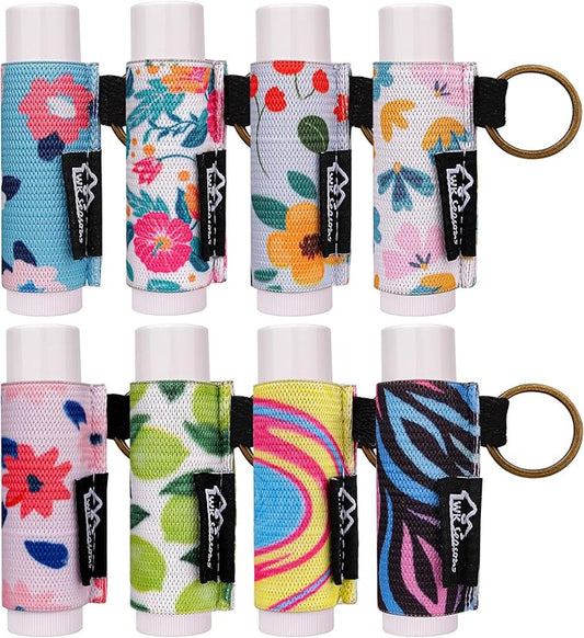 WK IEASON Lip Balm Holder Keychain Bulk Chapstick Holder Key chain
