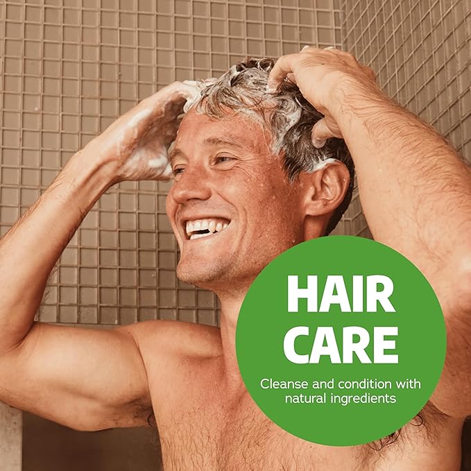 Dr. Squatch Natural Hair Bundle for Men - Healthy, Full Looking Hair - Cool Fresh Aloe Shampoo (8 fl oz), Cool Fresh Aloe Conditioner (11.5 fl oz)