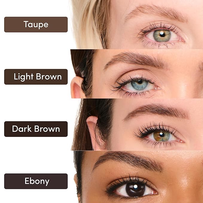 Easy Everyday™ Brow Pencil - Best Eyebrow Pencil for Women, Smudge Proof Hair-Like Strokes, 1.2mm Precision Tip with Spoolie, Vegan (Taupe)