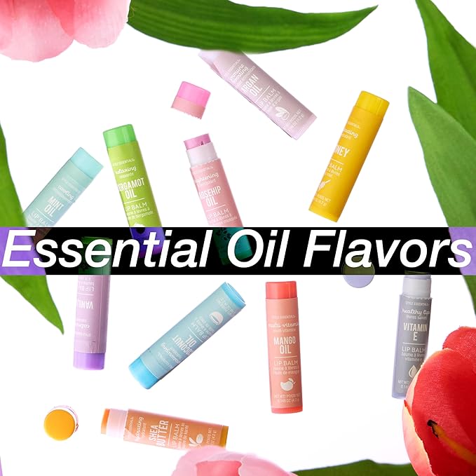 Expressions 10pc Lip Balm Collection -Hydrating Lip Balms Infused- Enriched Lip Balm Set