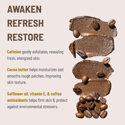 Cocoon Dak Lak Face Polish, Body Polish & Body Butter Combo. 100% Vegan Exfoliating Scrub for Smooth & Glowing Skins | Reduce Stretch Marks, Acne & Cellulite | Gift for Coffee Lovers (6.76 fl oz each)