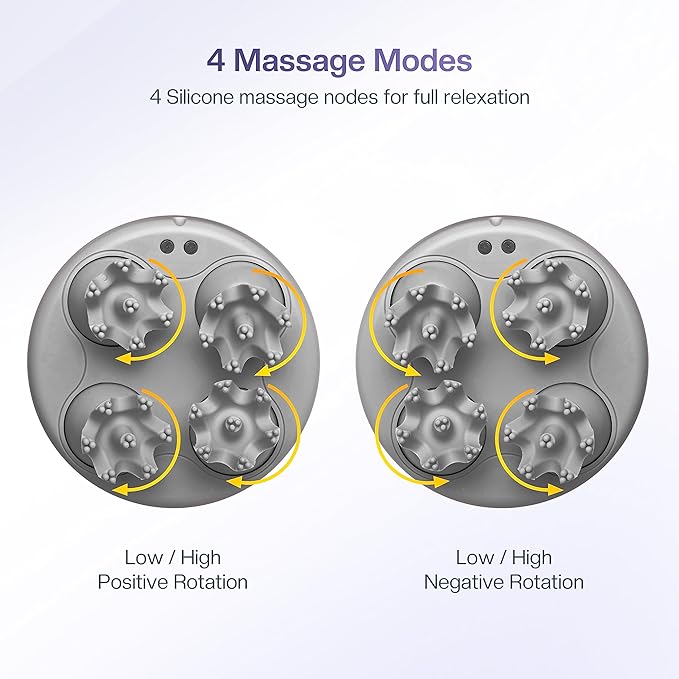 COMFIER Electric Scalp Massager with Mutlti-Modes Vibration, Portable Handheld Head Scratcher for Hair Growth,Waterproof Head Massager for Full Body,Dog Cat Massager for Deep Clean and Stress Relax