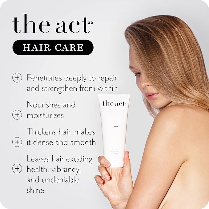 Extra Nourishing Hair Mask with Argan Oil, Coconut Oil, Hyaluronic Acid - Intense Hydration, Repair for All Hair Types - Ideal for Curly and Damaged Hair - 6.8 Fl oz