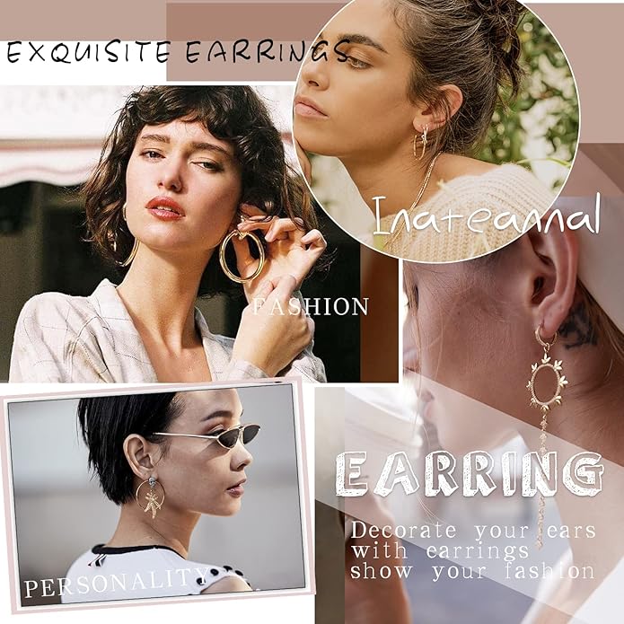 Boho Cz Star Ear Crawler Earrings Crystal Star Climber Earrings Gold Star Stud Earrings Vintage Cluster Star Earrings Jewelry for Women