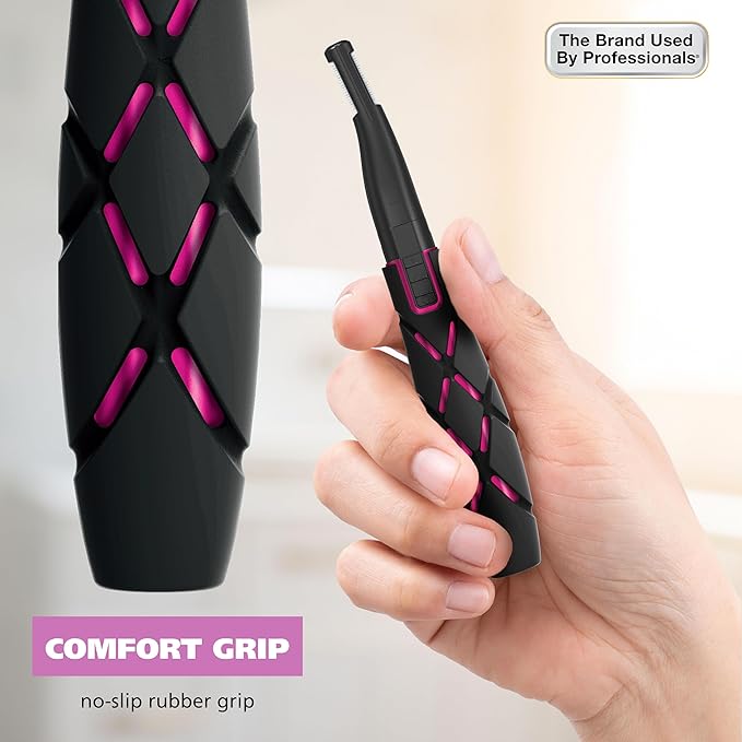 Wahl DualTech® Battery-Powered Hair Trimmer, Face Trimmer for Women Double Sided Detail Trimmer Head, Comfort Grip Body, Facial Hair Remover for Women Model 3026635