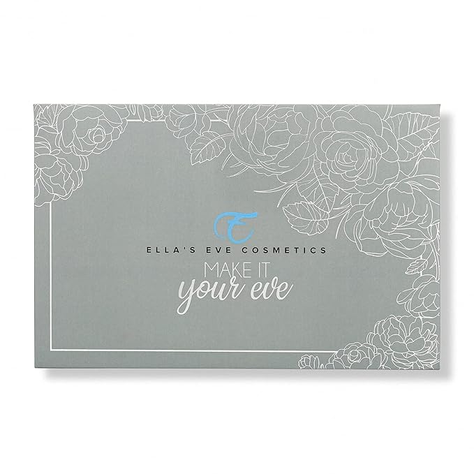 | 15 color pigmented blendable eyeshadow palette with mirror, warm neutral matte shimmery shades, travel size makeup