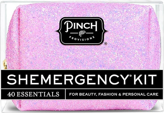 Pinch Provisions Shemergency Kit for Her, 40 Emergency Essential Items, Compact, Multi-Functional Pouch, Gift for Women, Birthday, Bachelorette Parties, and More!