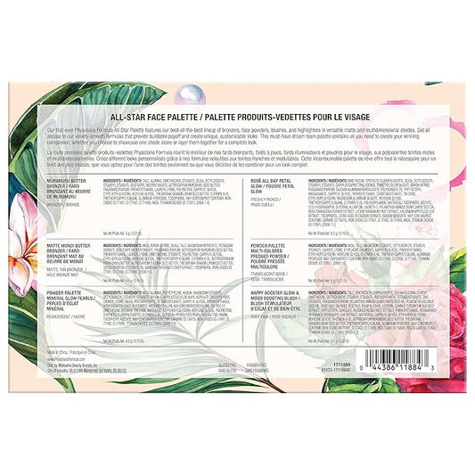 Physicians Formula All-Star Face Palette, Velvety-Smooth Buildable & Blendable Formulas,Versatile Matte and Multidimensional Shades, Cruelty-Free & Vegan