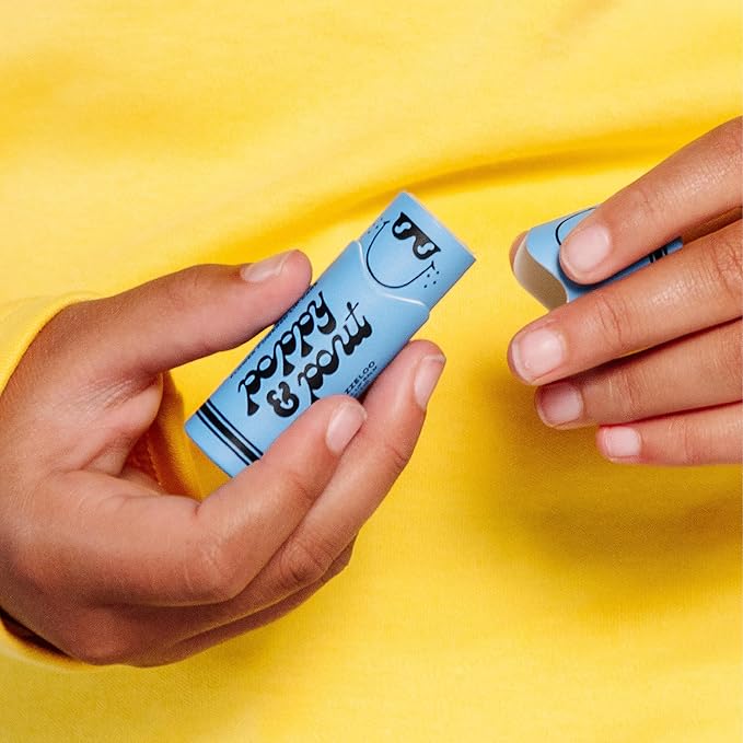 Poppy & Pout Kids Jumbo Lip Balm | All Natural Lip Balms & Moisturizers | Hydrates with Beeswax, Vitamin E, Organic Coconut Oil | Cruelty-Free | Lip Balm in Recyclable Cardboard Tube (Bloo Razzeloo)