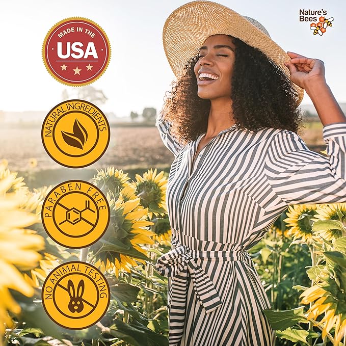 Nature's Bees - Cocoa Butter Lip Balm Moisturizer - Tropical 24 Pack, 4 Flavors - Citrus, Coconut, Cherry, & Mint - Made w/Coconut Oil, Beeswax, Vitamin E, Aloe, Shea Butter - 0.15oz (4.2g)