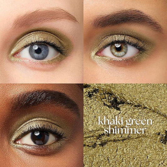 Julep Eyeshadow 101 Cream-to-Powder Waterproof Shadow Stick – Khaki Green Shimmer – Long-Lasting, Crease-Proof, Taupe Green Shimmer Cream Eyeshadow with Built-in Smudger