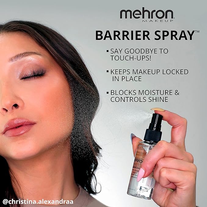Mehron Makeup Barrier Spray | Setting Spray for Makeup | Makeup Setting Spray for Face 9 fl oz (266 ml)