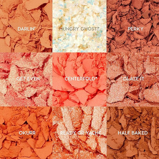 ColourPop Baby Got Peach Shadow Palette - Orange & Coral Shadows with Metallic, Matte and Glitter Finishes - High-Pigment Makeup with a Long-Wearing Formula (0.3 oz)