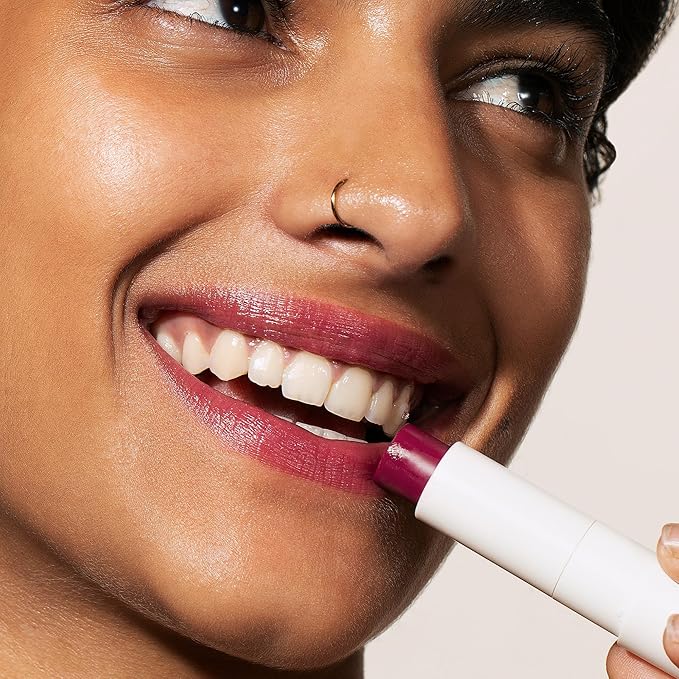 Melixir Vegan Lip Butter #16 Wine Stain (+11 more colors), Hydrating Tinted Lip Balm Stick, Bee-Free, Petrolatum-Free, Plant-Based, Moisturizes Dry Chapped Lips With Shea Butter, Sheer Natural Finish