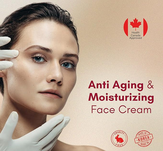 Anti Aging Face Cream with Niacinamide, Vitamin C & E, Peptides | Targets Hyperpigmentation, Wrinkles & Fine Lines | Moisturizing and Brightening Korean Cream 30G