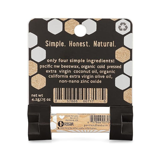 Portland Bee Balm Solar Eclipse All Natural Handmade Beeswax Based SPF 15 Lip Balm, 1 Count