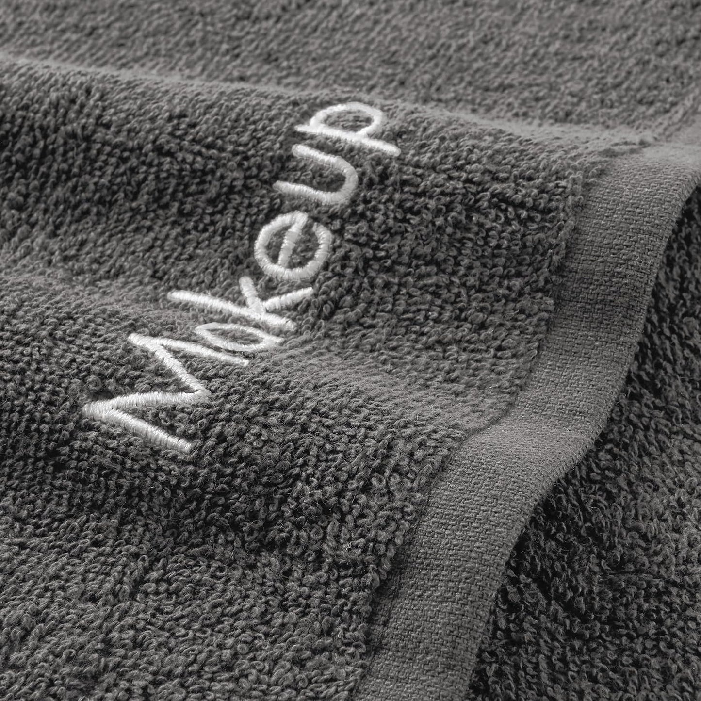 Arkwright Makeup Towels - Bulk Case of 144 - Soft & Gentle Cotton Washcloth Face Make Up Remover, Reusuable Eraser Cloth Essentials for Hosts & Artists, 13 x 13 in, Grey