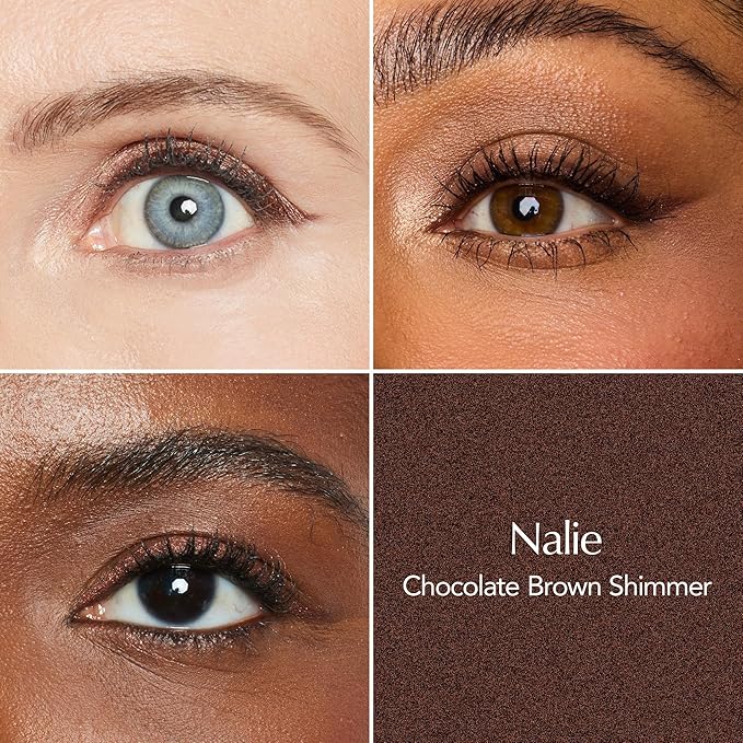 Thrive Causemetics Infinity Waterproof Eyeliner Pencil, Built In Sharpener & Smudge Tip, Long Lasting, Smudge Proof, Hyaluronic Acid & Shea Butter, Vegan, Cruelty Free, Nalie (Chocolate Brown Shimmer)