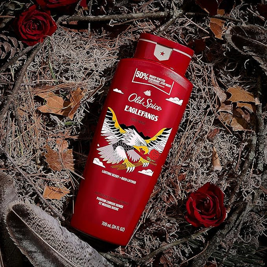 Old Spice Body Wash for Men, Eaglefangs, Long Lasting Lather, 24 fl oz (Pack of 4)