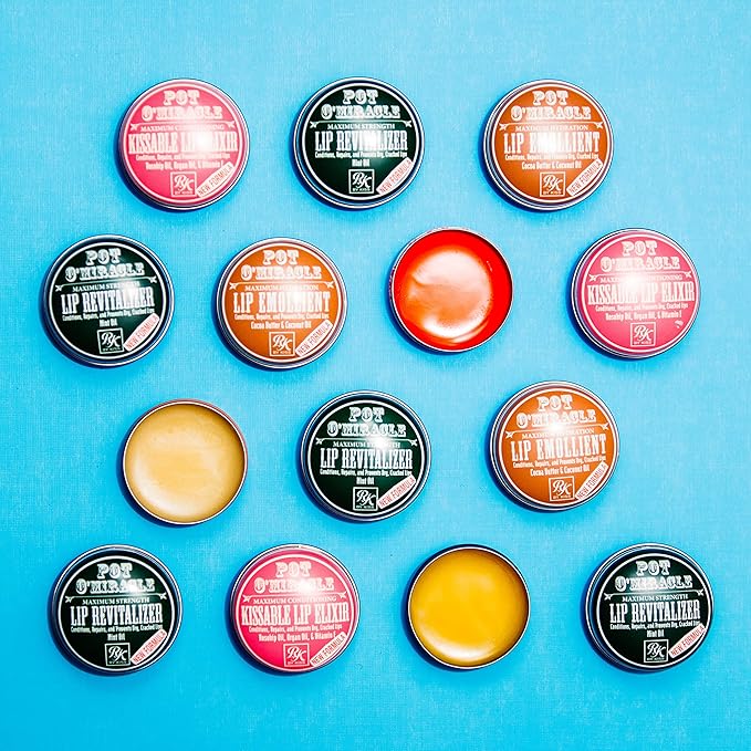 Ruby Kisses Pot O' Miracle Maximum Strength Lip Revitalizer Lip Balm (Mint-6 Pack)